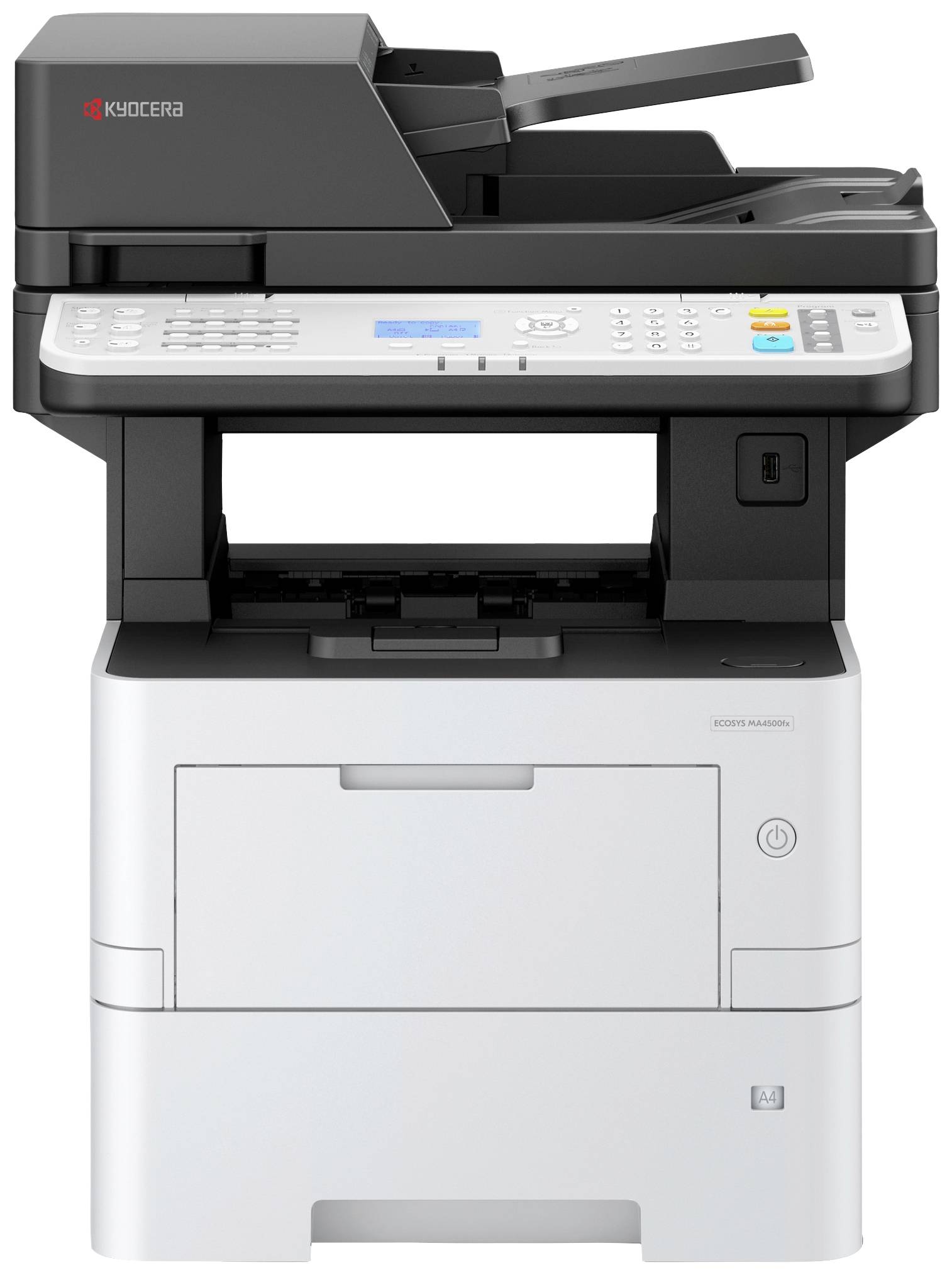 Kyocera ECOSYS MA 4500 fx Multifunctionele printer Laser, kleur Zwart/wit A4 Printen, scannen, kopiëren, faxen Duplex, L