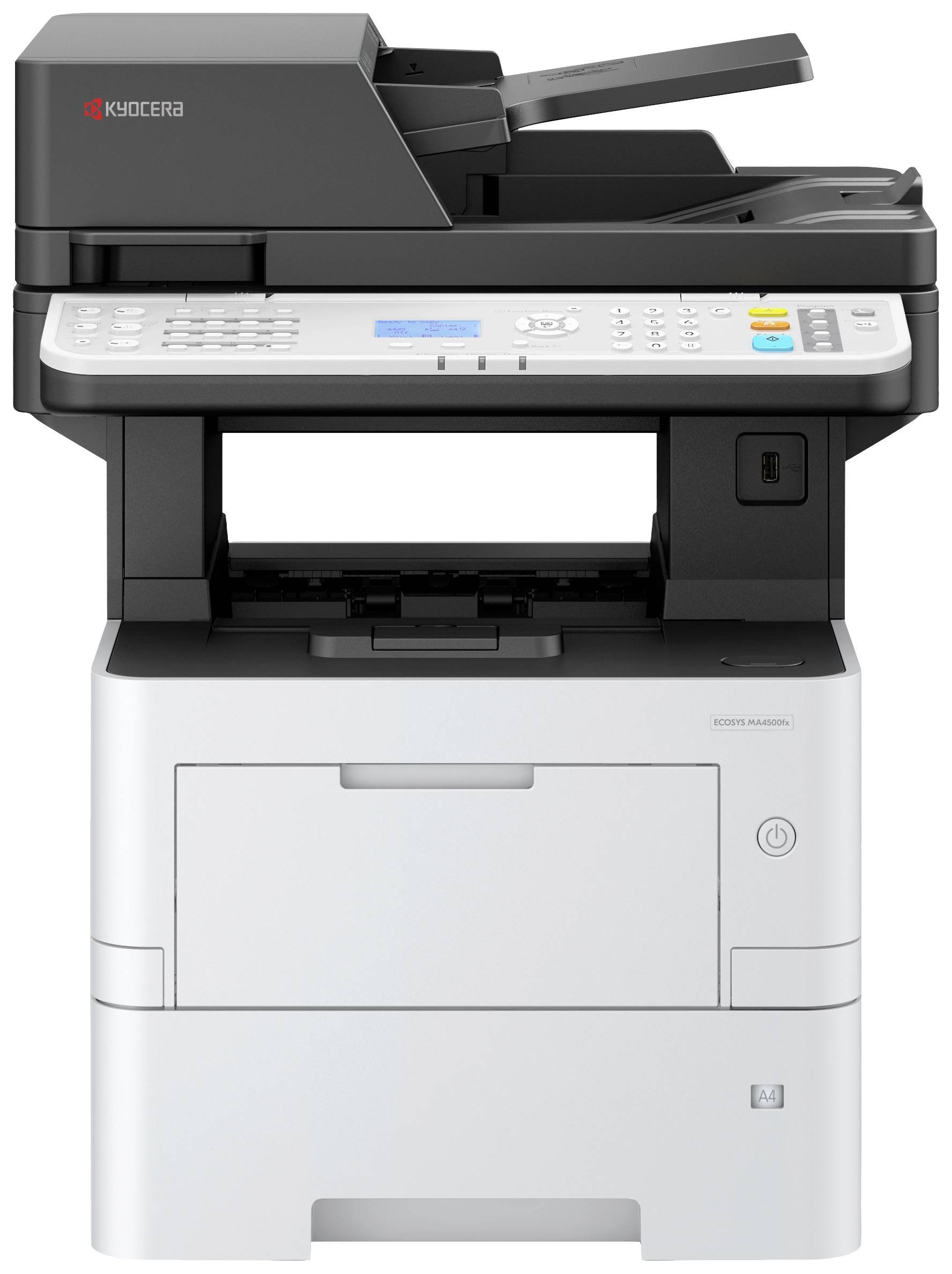 Kyocera ECOSYS MA 4500 fx Plus Multifunctionele printer Laser, kleur Zwart/wit A4 Printen, scannen, kopiëren, faxen ADF,
