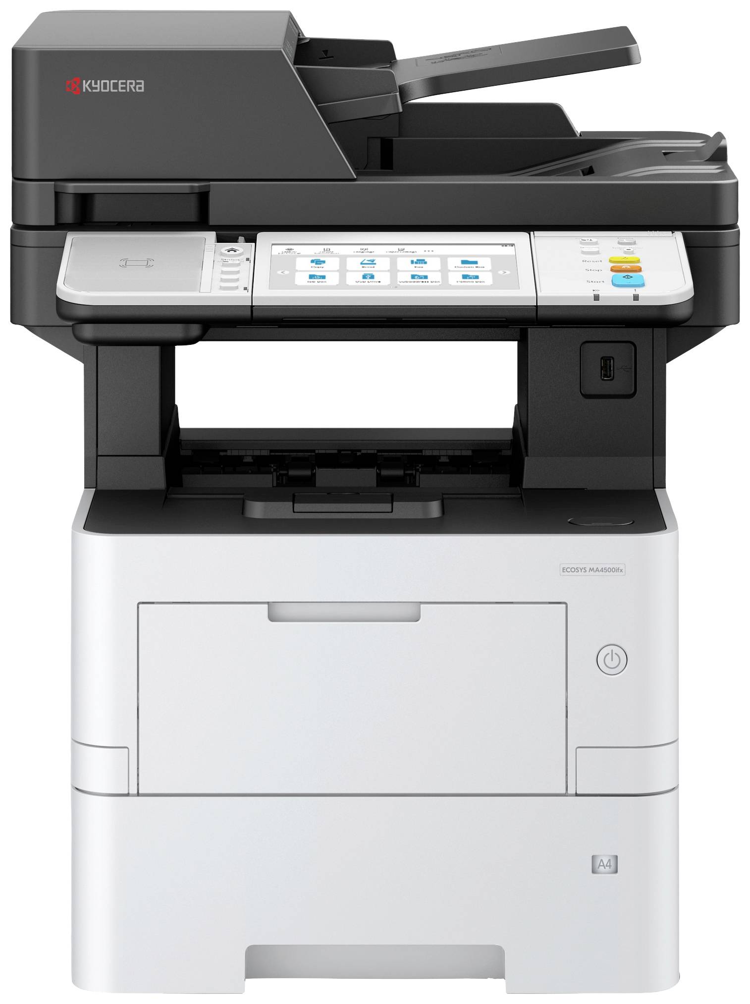 Kyocera ECOSYS MA 4500 ifx Plus Multifunctionele printer Laser, kleur Zwart/wit A4 Printen, scannen, kopiëren, faxen ADF