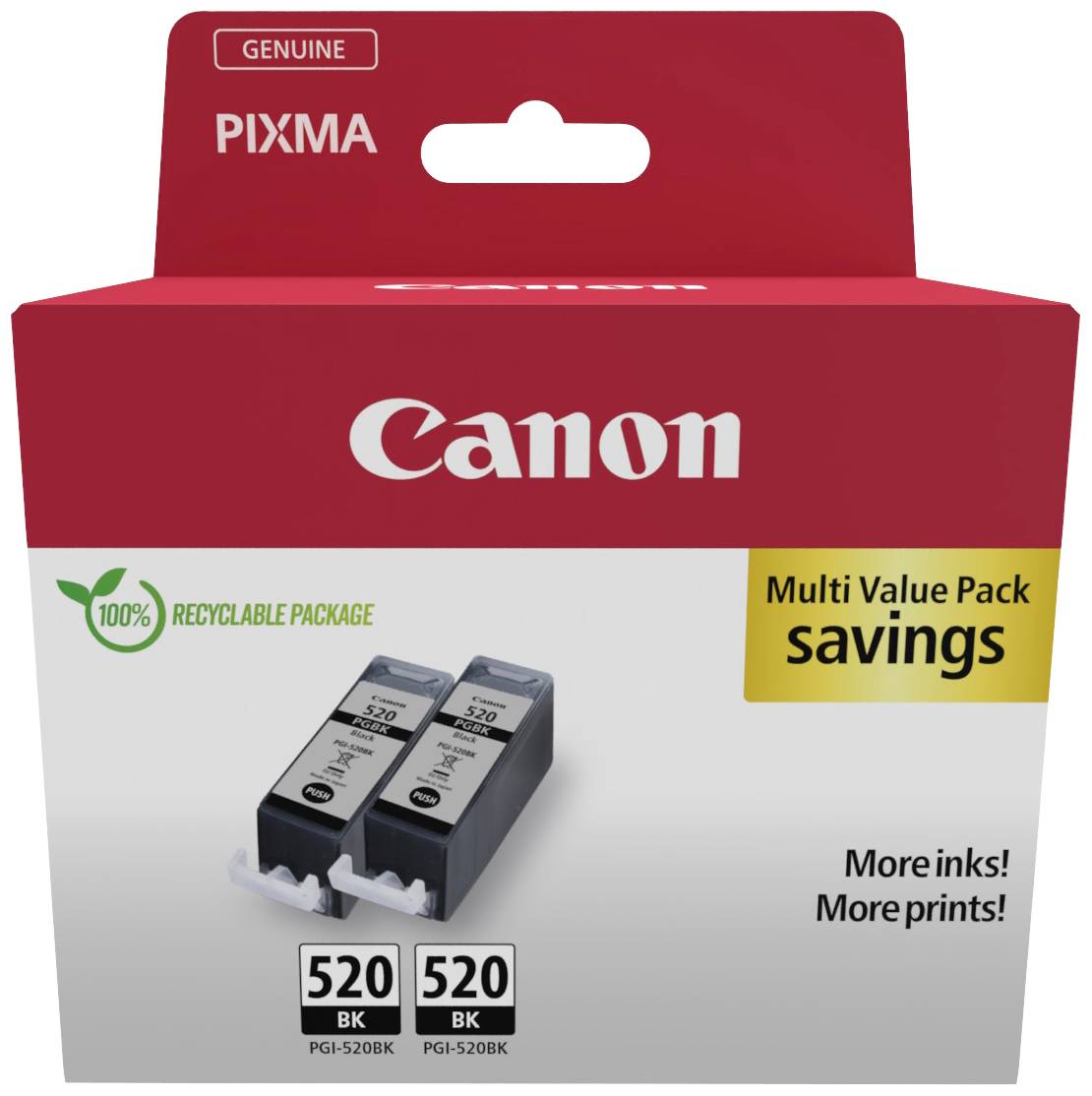 Canon Inktcartridge PGI-520 PGBK Origineel 2-pack Zwart 2932B019