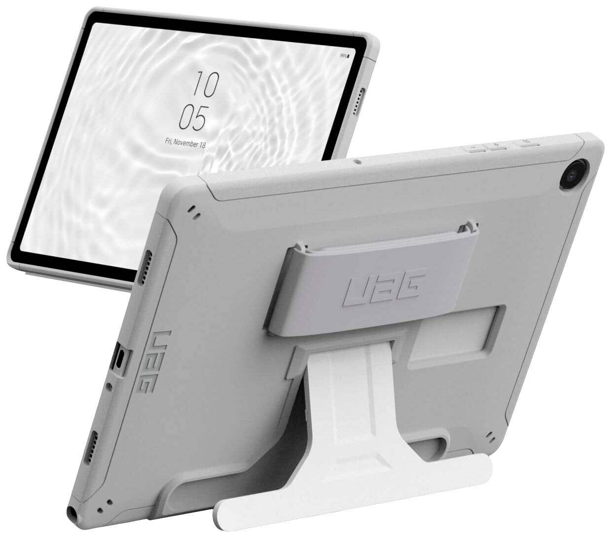Urban Armor Gear Scout Healthcare Handstrap & Kickstand Case Back cover Wit (transparant), Grijs (transparant) Tabletcov
