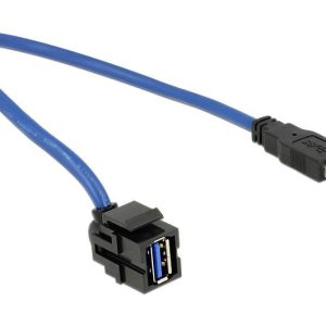 Delock USB 3.2 Gen 1 (USB 3.0) Netwerk Adapter [1x USB 3.2 Gen 1 stekker A (USB 3.0) – 1x USB 3.2 Gen 1 bus A (USB 3.0)]