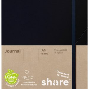 share 4-0014103 Notitieboek Blanco Donkerblauw Aantal pagina’s: 192 DIN A5