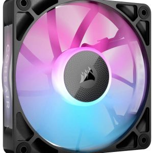 Corsair iCUE LINK RX120 RGB PC-ventilator Zwart (b x h x d) 120 x 120 x 25 mm Incl. LED-verlichting Corsair iCUE LINK RX120 RGB PC-ventilator Zwart (b x h x d) 120 x 120 x 25 mm Incl. LED-verlichting