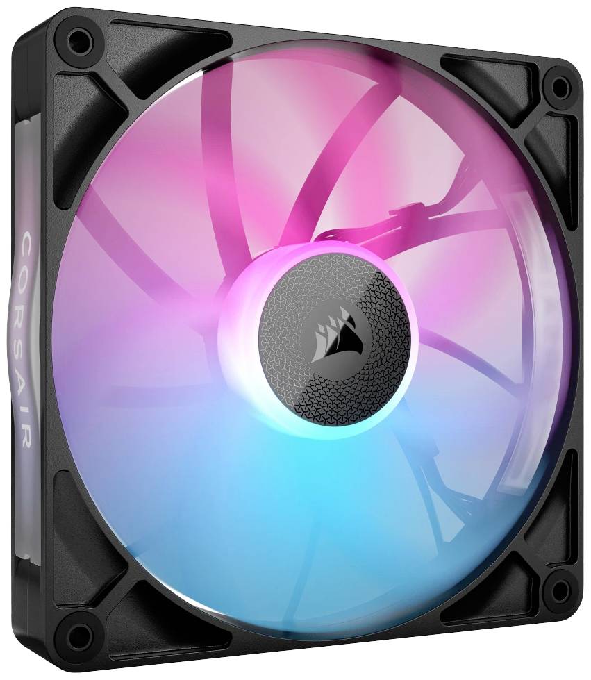 Corsair iCUE LINK RX140 RGB PC-ventilator Zwart (b x h x d) 140 x 140 x 25 mm Incl. LED-verlichting