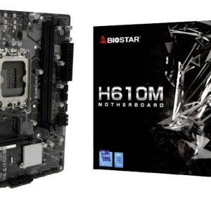 BioStar H610MT-E Moederbord Socket Intel LGA 1700 Vormfactor Micro-ATX Moederbord chipset Intel® H610 BioStar H610MT-E Moederbord Socket Intel LGA 1700 Vormfactor Micro-ATX Moederbord chipset Intel® H610