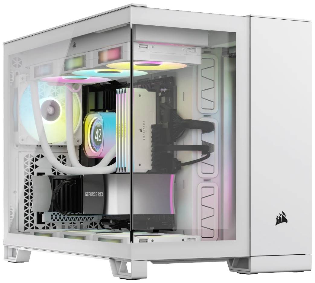 Corsair 2500X Midi-tower PC-behuizing Wit Zijvenster