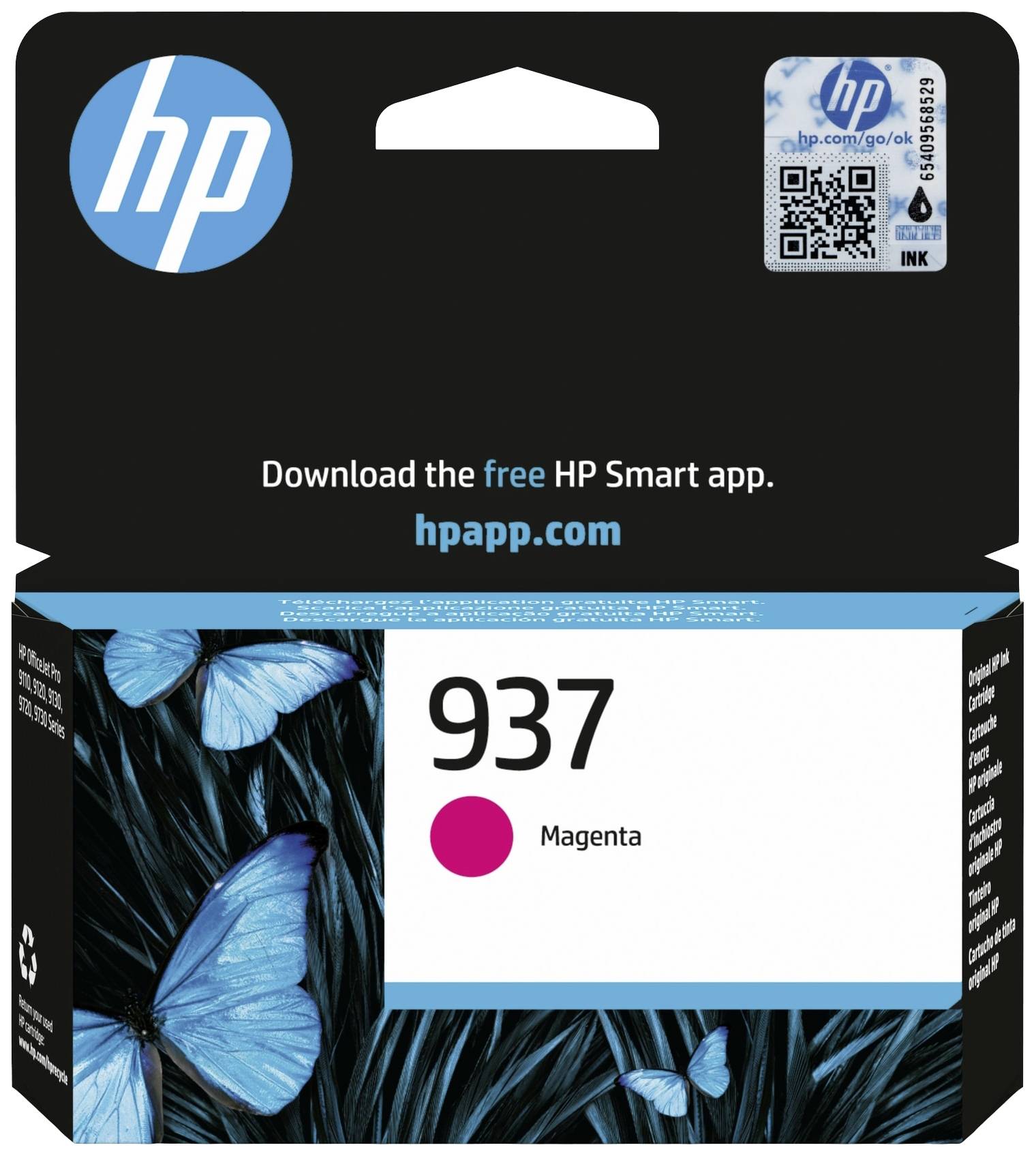 HP Inktcartridge 937 Origineel Magenta 4S6W3NE#CE1