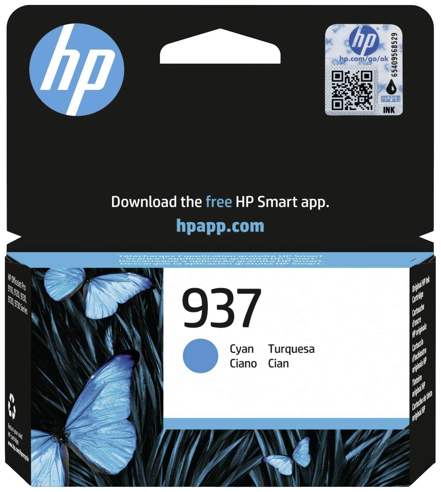 HP Inktcartridge 937 Origineel Cyaan 4S6W2NE#CE1