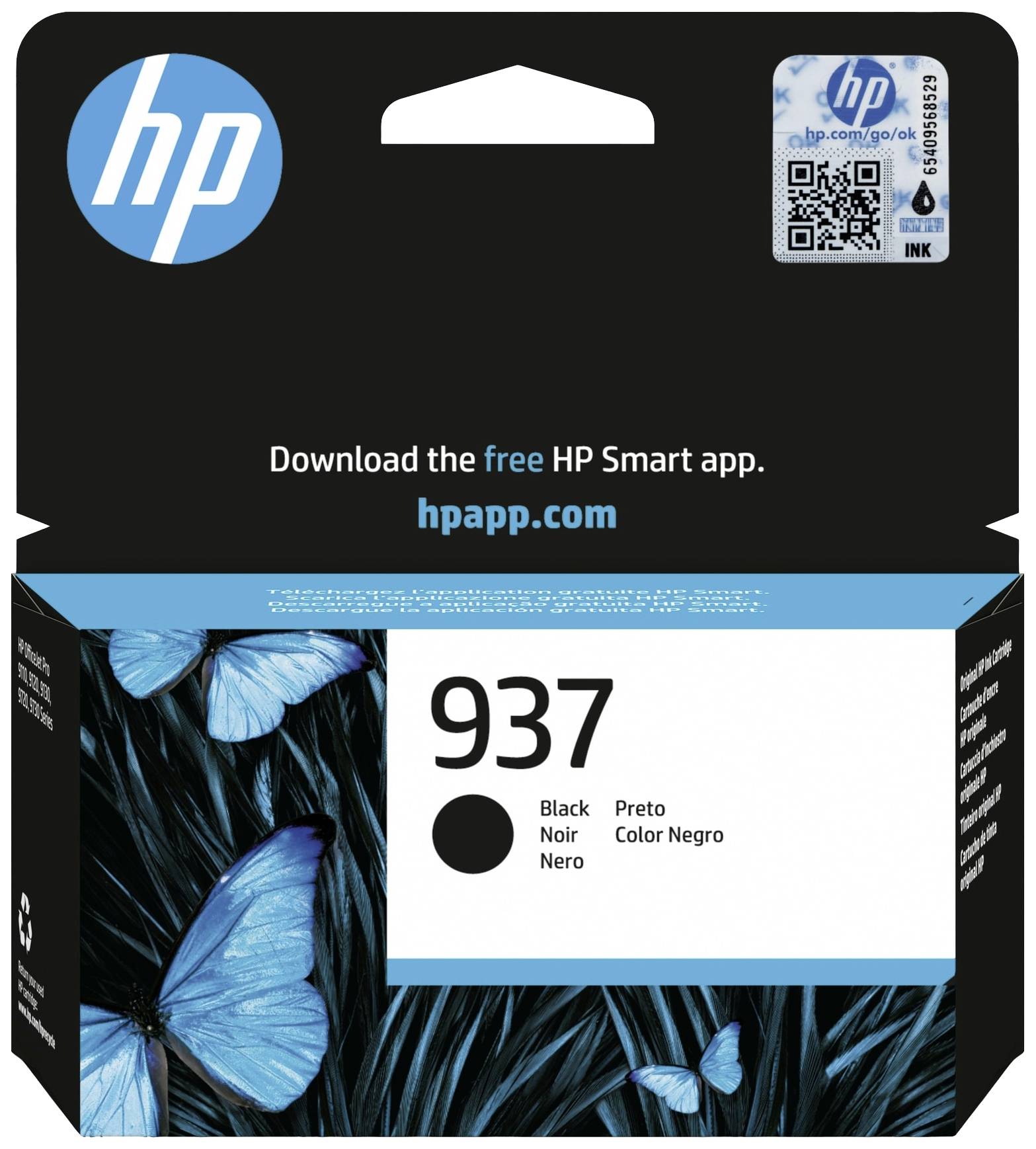 HP Inktcartridge 937 Origineel Zwart 4S6W5NE#CE1