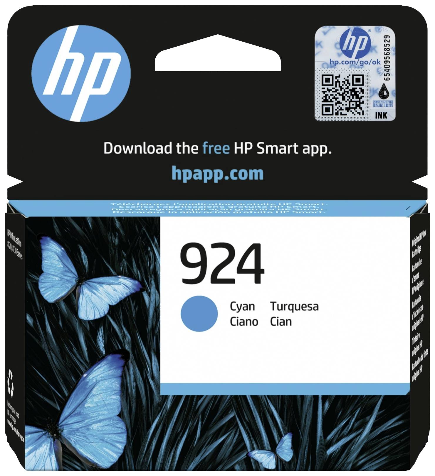 HP Inktcartridge 924 Origineel Cyaan 4K0U3NE#CE1
