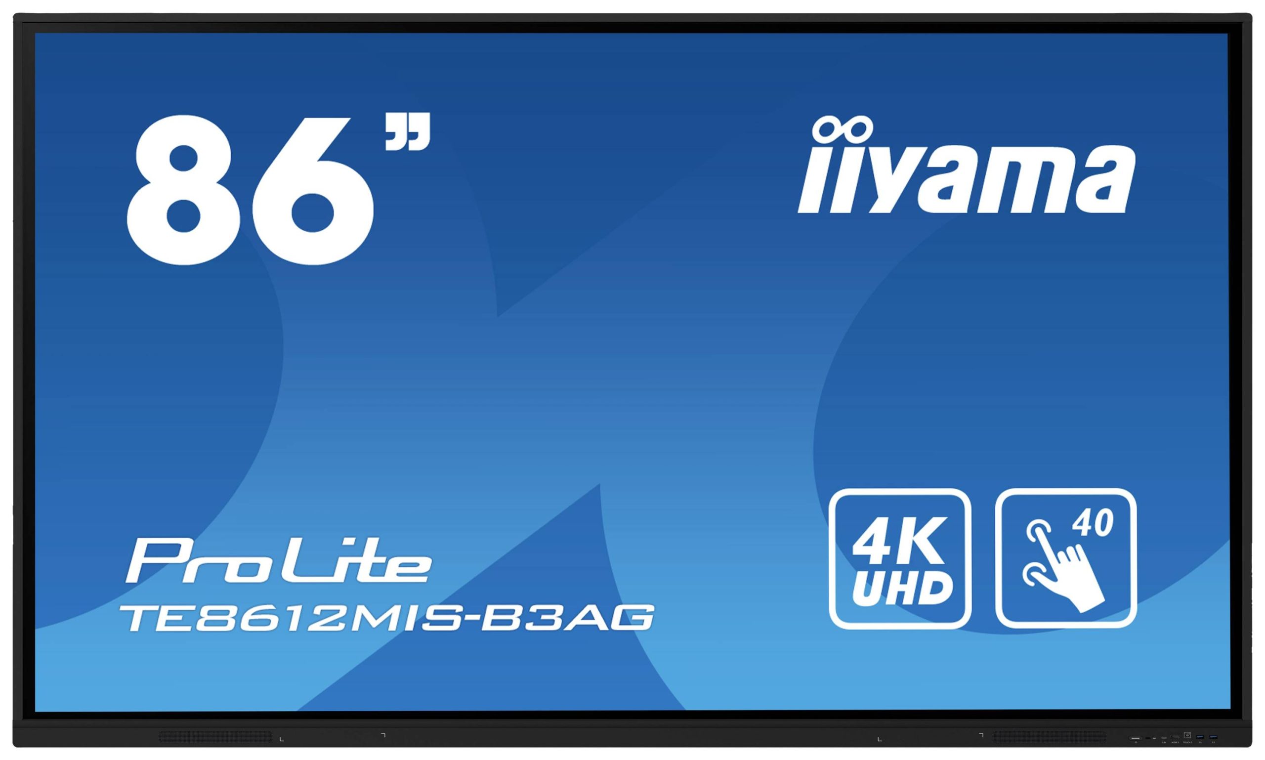 Iiyama ProLite TE8612MIS-B3AG Digital Signage display Energielabel: G (A - G) 217.4 cm 85.6 inch 3840 x 2160 Pixel 24/7