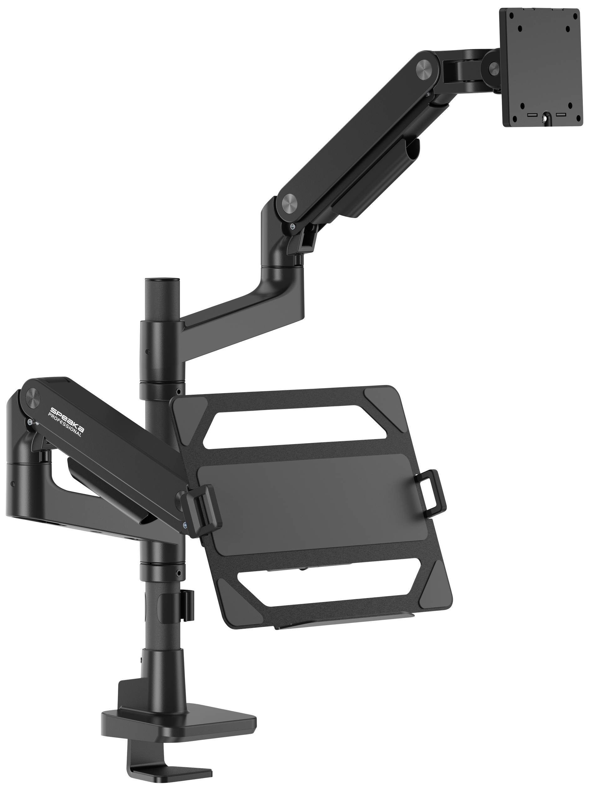 SpeaKa Professional SP-MM-1000 Monitorvoet Aantal monteerbare displays: 1 Display(s) 43,2 cm (17") - 124,5 cm (49") Zwar
