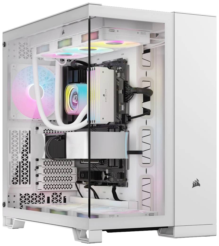 Corsair 6500X Midi-tower PC-behuizing Wit Zijvenster