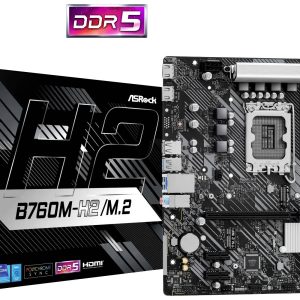 ASRock B760M-H2/M.2 Moederbord Socket Intel LGA 1700 Vormfactor Micro-ATX Moederbord chipset Intel® B760