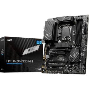 MSI PRO B760-P II Moederbord Socket Intel LGA 1700 Vormfactor ATX Moederbord chipset Intel® B760 MSI PRO B760-P II Moederbord Socket Intel LGA 1700 Vormfactor ATX Moederbord chipset Intel® B760