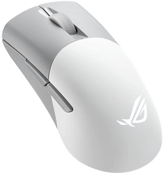 Asus Keris Wireless AimPoint Gaming-muis Radiografisch, Bluetooth, USB Optisch Wit 5 Toetsen 36000 dpi Verlicht, Oplaadb