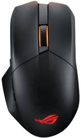 Asus ROG Chakram X Origin Gaming-muis Radiografisch, Bluetooth, USB Optisch Zwart, Zilver 11 Toetsen 36000 dpi Verlicht