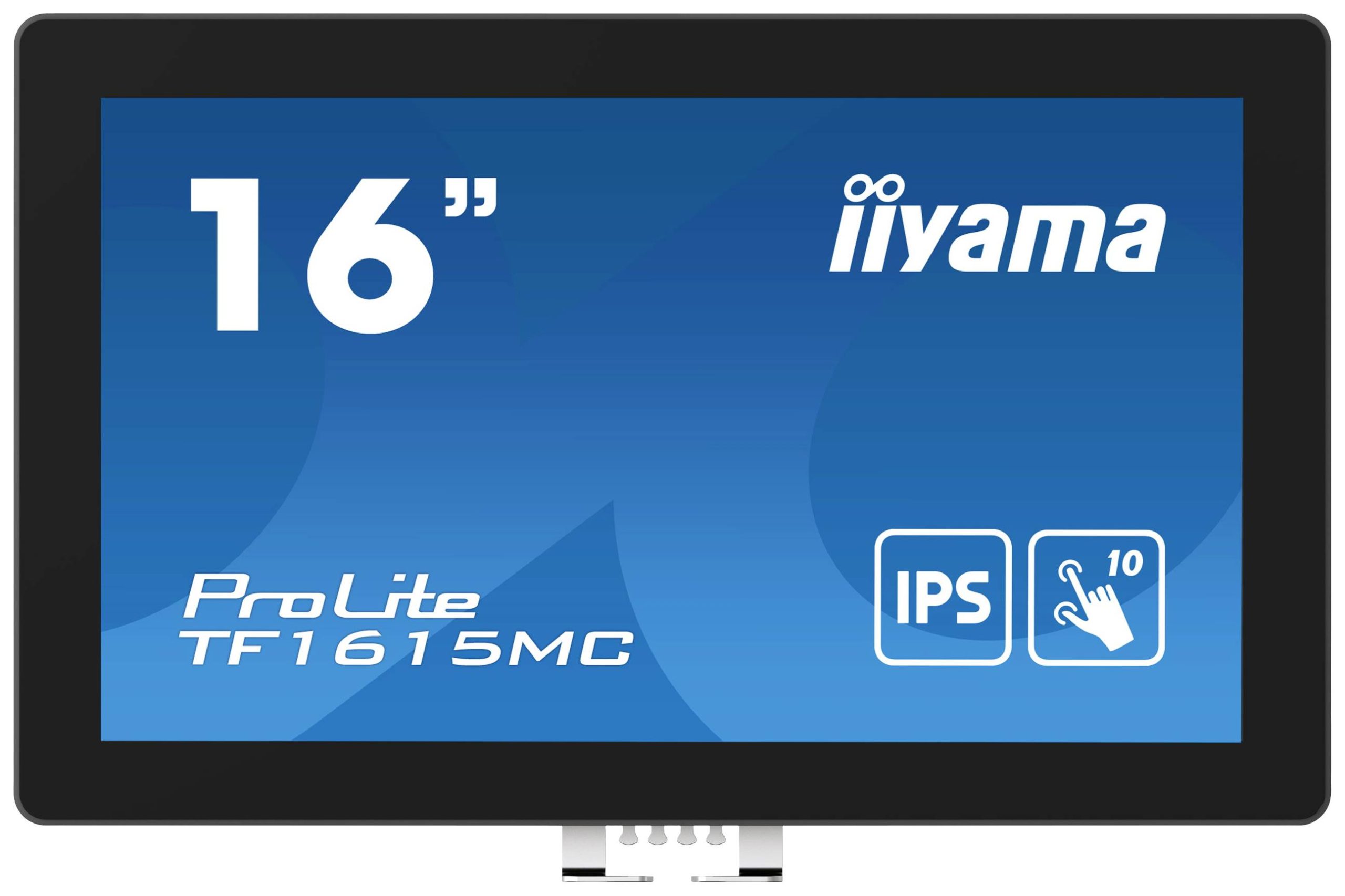 Iiyama ProLite TF1615MC-B1 Touchscreen monitor Energielabel: E (A - G) 39.6 cm (15.6 inch) 1920 x 1080 Pixel 16:9 25 ms