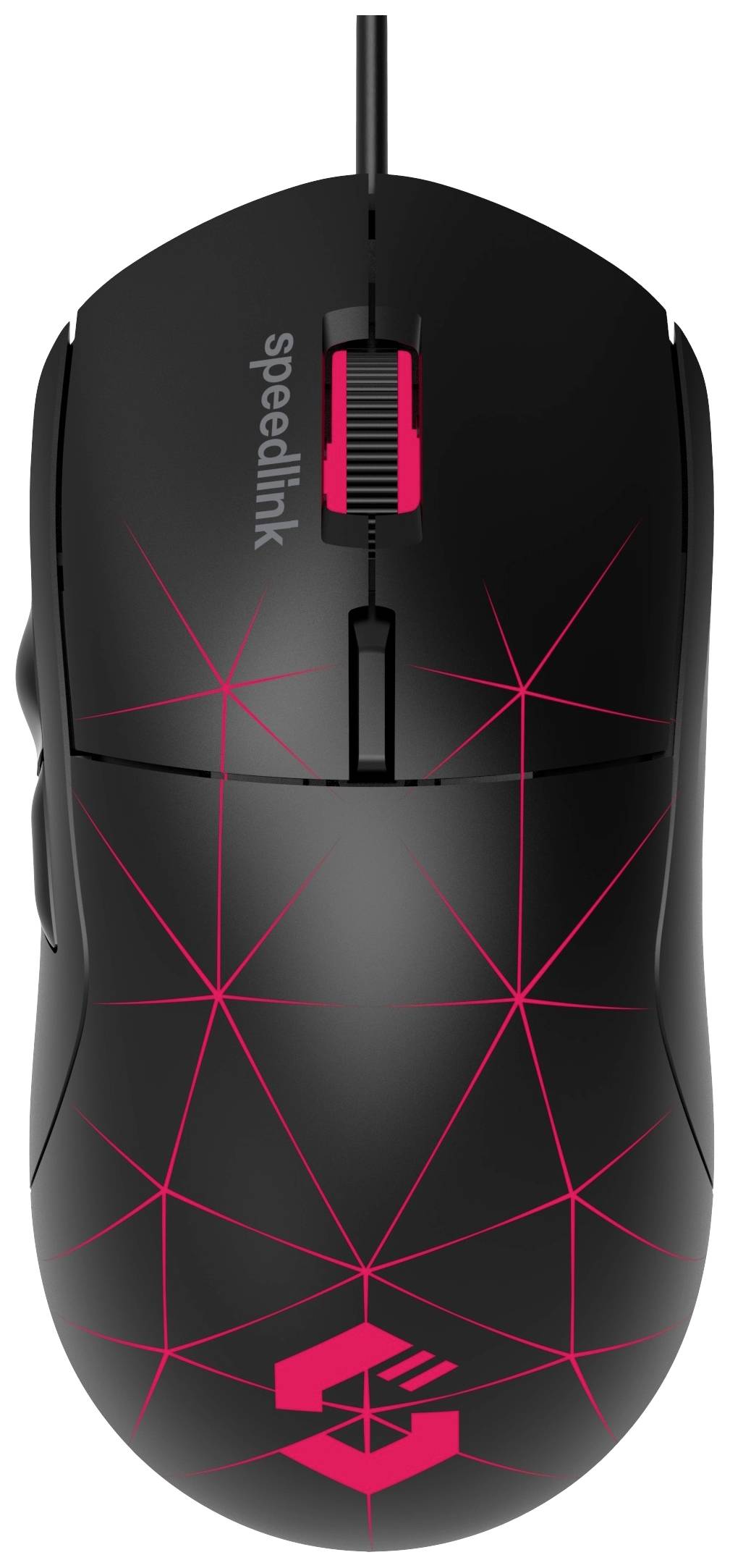 SpeedLink CORAX Gaming-muis USB Optisch Zwart 5 Toetsen 3200 dpi Verlicht, Geïntegreerd scrollwiel