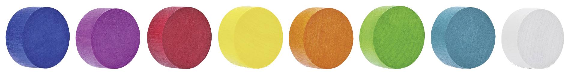 magnetoplan Magneet Circle (Ø) 30 mm Blauw, Pink, Rood, Oranje, Geel, Groen, Blauw-groen, Wit 8 stuk(s) 16654810