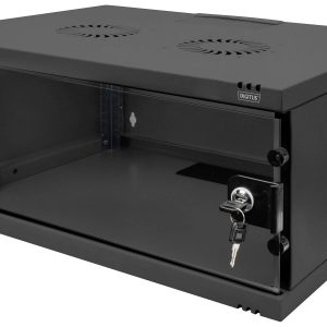 Digitus DN-38011 19inch-wandkast (b x h x d) 540 x 241 x 400 mm 4 HE Zwart (RAL 9005), Zwart Digitus DN-38011 19inch-wandkast (b x h x d) 540 x 241 x 400 mm 4 HE Zwart (RAL 9005), Zwart