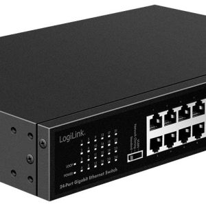 LogiLink NS1324 NS1324 19″ netwerk switch 24 poorten 48 Gbit/s LogiLink NS1324 NS1324 19″ netwerk switch 24 poorten 48 Gbit/s