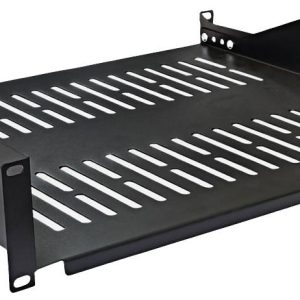 VALUE 19″-Legplank, 485 x 400mm, 2HE, max. 25kg, zwart