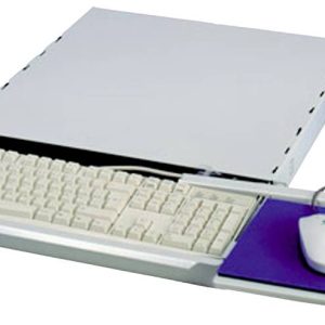 Apranet 26510037 19 inch Inschuifsysteem voor patchkast 1 HE Uittrekbaar Lichtgrijs