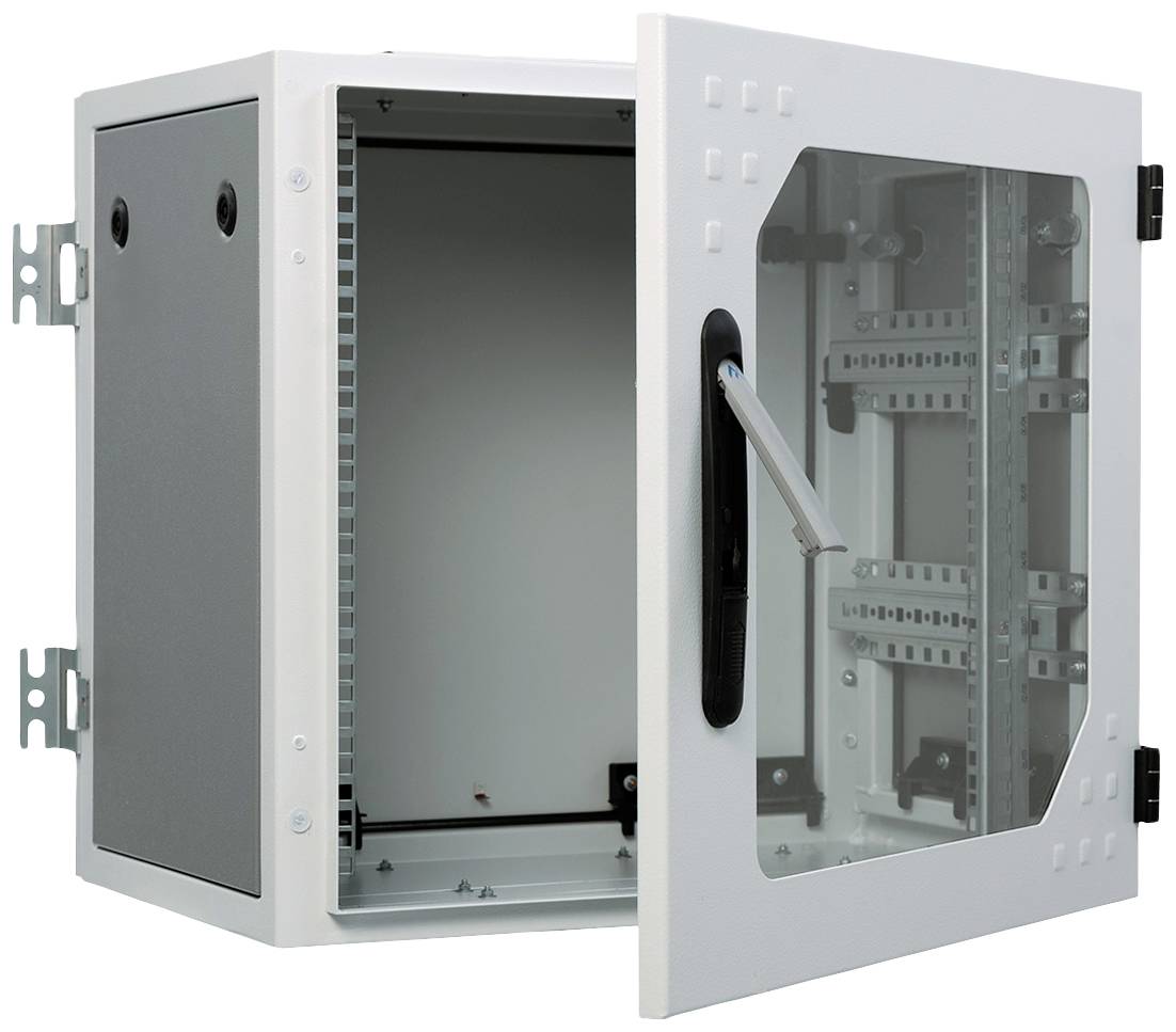Apranet 19inch-wandkast (b x h x d) 530 x 600 x 700 mm 9 HE Grijs-wit (RAL 7035)