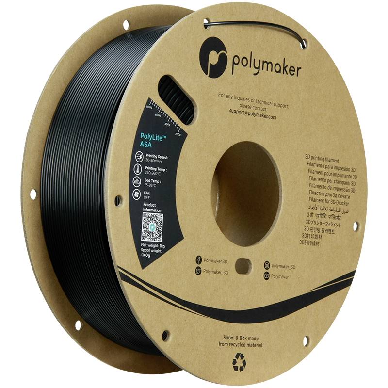 Polymaker PF01044 6938936713463 Filament ASA UV-bestendig, Weerbestendig, Hittebestendig, Slagvast 1.75 mm 1000 g Pikzwa