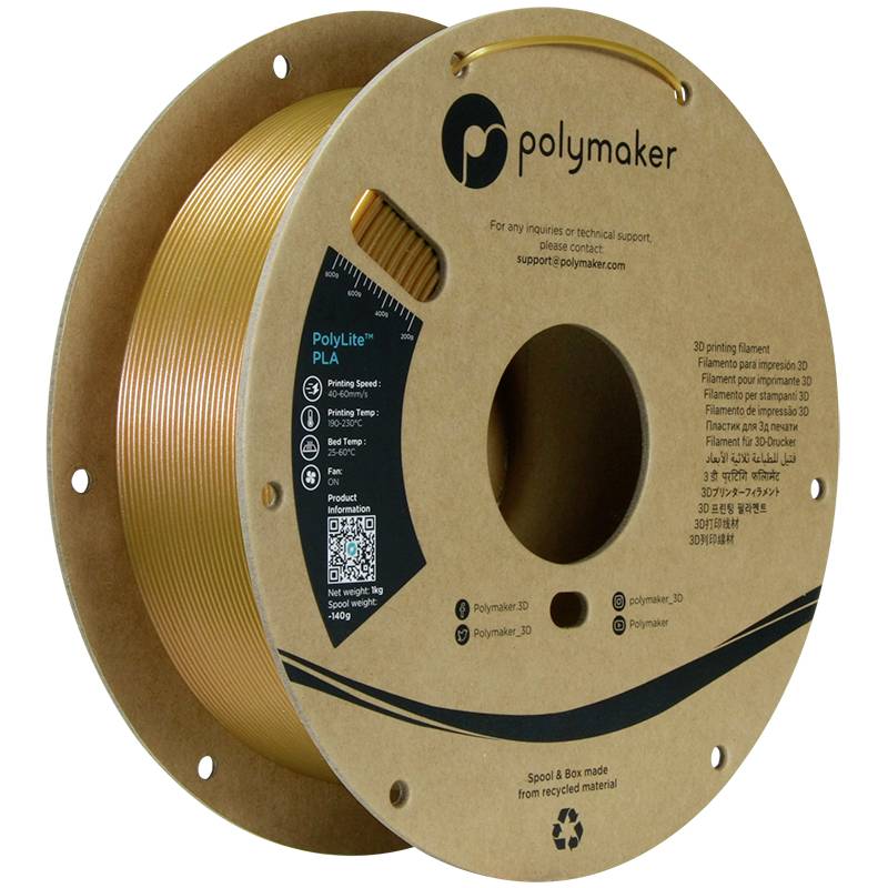 Polymaker PA02082 Starlight Filament PLA kunststof Meerkleurig, Kleurverandering 1.75 mm 1000 g Starlight Jupiter PolyLi