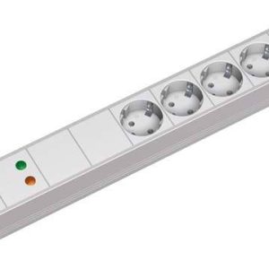 Bachmann 333002 19 inch Stekkerdoos voor patchkast 1.5 HE Geaarde contactdoos Overspanningsbescherming Wit Bachmann 333002 19 inch Stekkerdoos voor patchkast 1.5 HE Geaarde contactdoos Overspanningsbescherming Wit