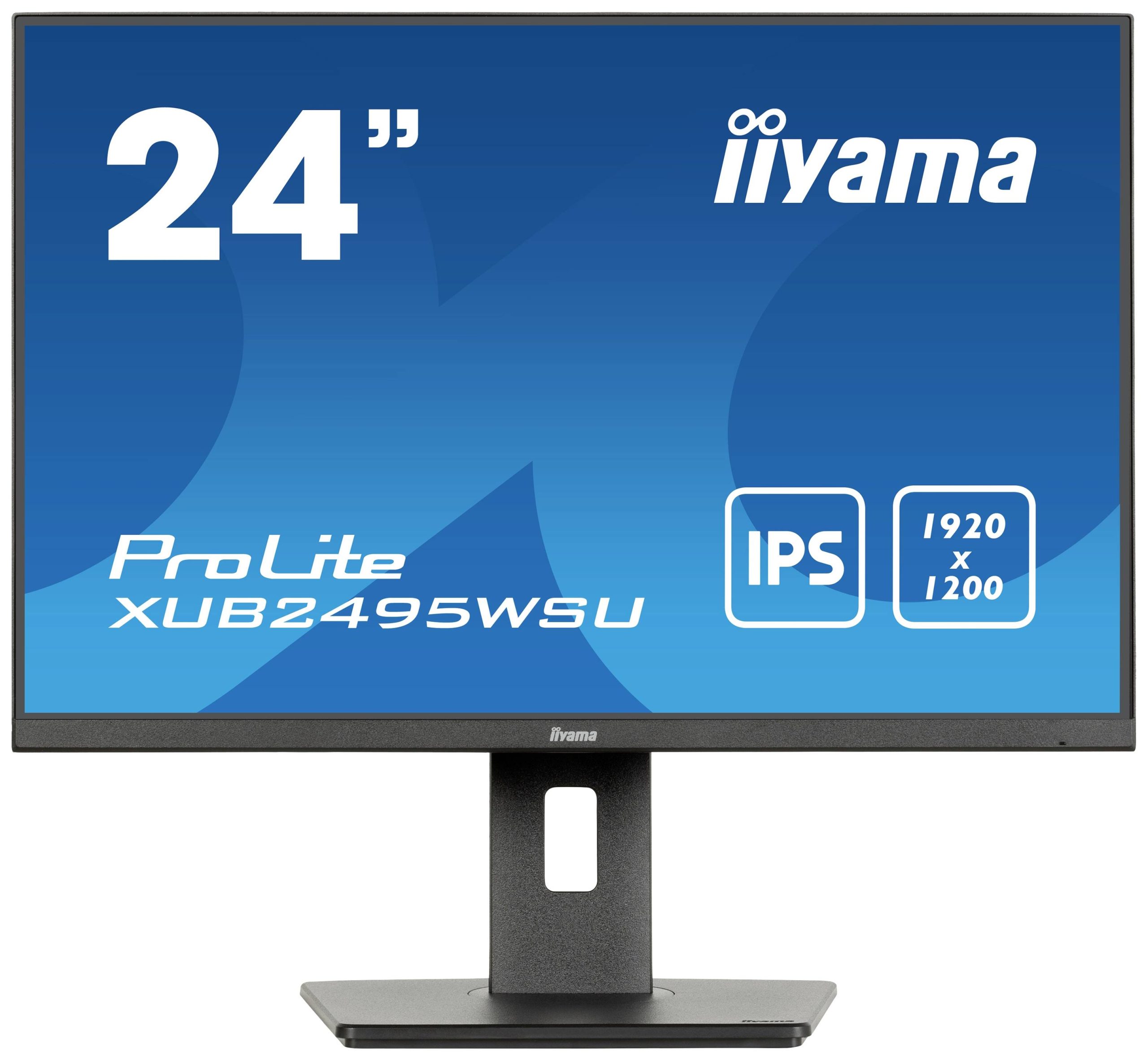 Iiyama ProLite XUB2495WSU-B7 LED-monitor Energielabel D (A - G) 61.2 cm (24.1 inch) 1920 x 1200 Pixel 16:10 4 ms HDMI, D