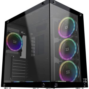 Xigmatek Aquarius Plus Midi-tower PC-behuizing Zwart Geschikt voor DIY-waterkoeling Xigmatek Aquarius Plus Midi-tower PC-behuizing Zwart Geschikt voor DIY-waterkoeling
