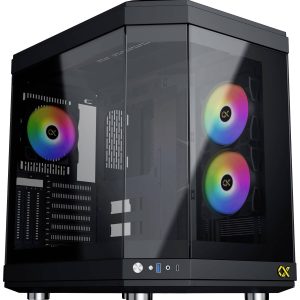 Xigmatek CUBI Midi-tower PC-behuizing Zwart Zijvenster Xigmatek CUBI Midi-tower PC-behuizing Zwart Zijvenster