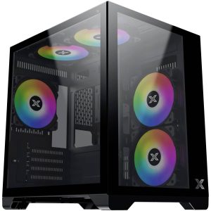 Xigmatek Aqua M Midi-tower PC-behuizing Zwart Zijvenster Xigmatek Aqua M Midi-tower PC-behuizing Zwart Zijvenster