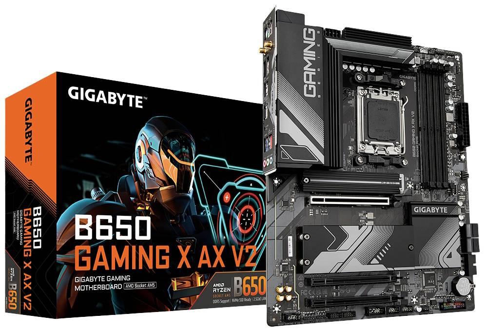 Gigabyte GA-B650 Gaming X AX V2 Moederbord Socket AMD AM5 Vormfactor ATX Moederbord chipset AMD® B650