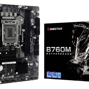 BioStar B760MX2-E Moederbord Socket Intel LGA 1700 Vormfactor Micro-ATX Moederbord chipset Intel® B760 BioStar B760MX2-E Moederbord Socket Intel LGA 1700 Vormfactor Micro-ATX Moederbord chipset Intel® B760