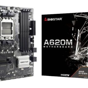 BioStar A620MP-E Pro Moederbord Socket AMD AM5 Vormfactor Micro-ATX Moederbord chipset AMD® A620 BioStar A620MP-E Pro Moederbord Socket AMD AM5 Vormfactor Micro-ATX Moederbord chipset AMD® A620