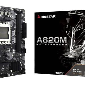 BioStar A620MT Moederbord Socket AMD AM5 Vormfactor Micro-ATX Moederbord chipset AMD® A620 BioStar A620MT Moederbord Socket AMD AM5 Vormfactor Micro-ATX Moederbord chipset AMD® A620