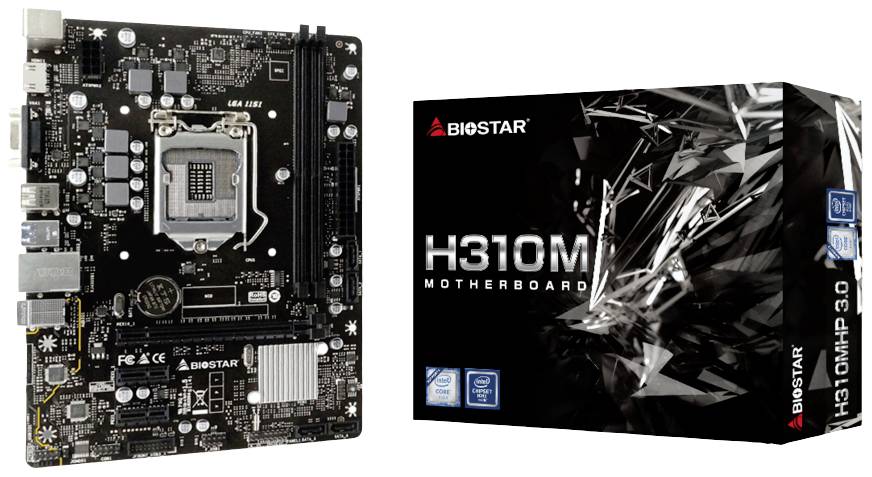 BioStar H310MHP 3.0 Moederbord Socket Intel LGA 1151 Vormfactor Micro-ATX Moederbord chipset Intel® H310