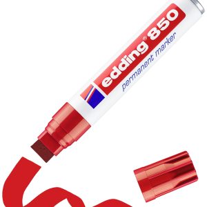 Edding Permanentmarker 4-850-1-4002 Permanent marker Rood Watervast: Ja