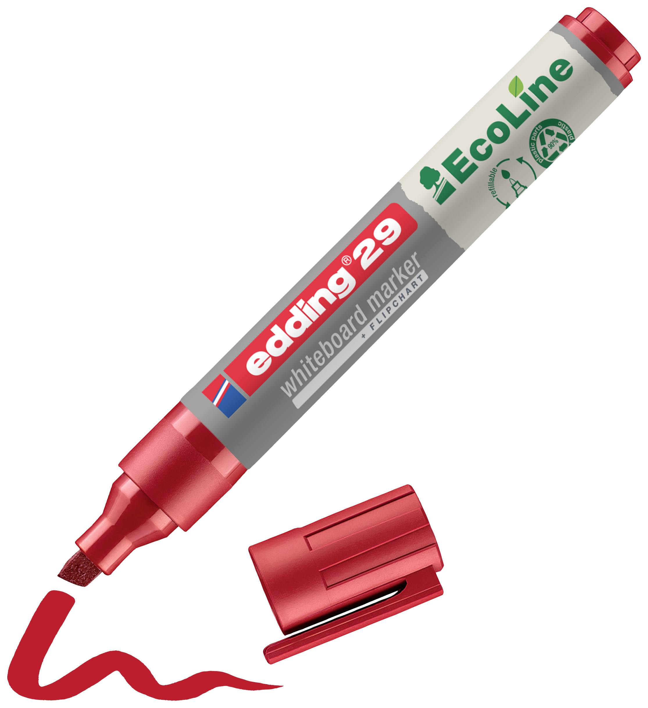 Edding 29 EcoLine 4-29002 Whiteboardmarker Rood 1 stuk(s)