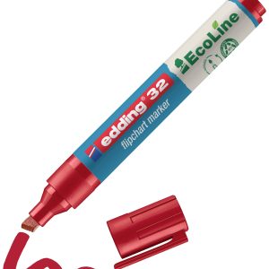 Edding 4-32002 Flipchartmarker 4-32002 Beitelpunt 1 – 5 mm Rood 1 stuk(s) Edding 4-32002 Flipchartmarker 4-32002 Beitelpunt 1 – 5 mm Rood 1 stuk(s)