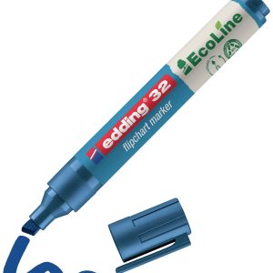 Edding 4-32003 Flipchartmarker 32 EcoLine Beitelpunt 1 – 5 mm Blauw 1 stuk(s) Edding 4-32003 Flipchartmarker 32 EcoLine Beitelpunt 1 – 5 mm Blauw 1 stuk(s)