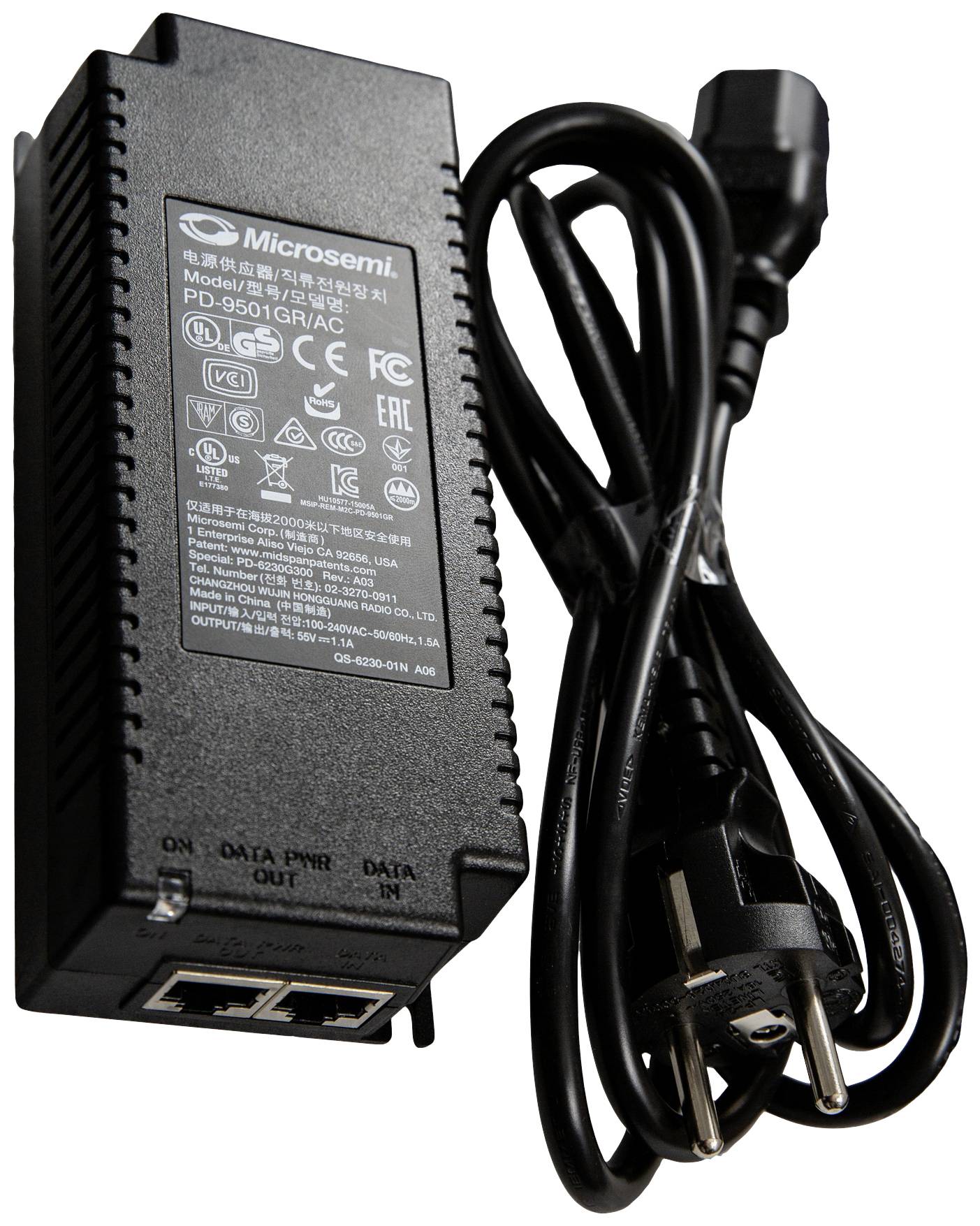 Mobotix Mx-NPA-PoE1A-60W-BT PoE-injector 10 / 100 / 1000 MBit/s IEEE 802.3bt