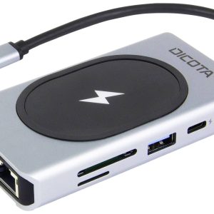 Dicota USB-C 10-in-1 Wireless Charging Dock 4K PD 100W + 15W USB-C dockingstation Geschikt voor merk (dockingstation): U Dicota USB-C 10-in-1 Wireless Charging Dock 4K PD 100W + 15W USB-C dockingstation Geschikt voor merk (dockingstation): U