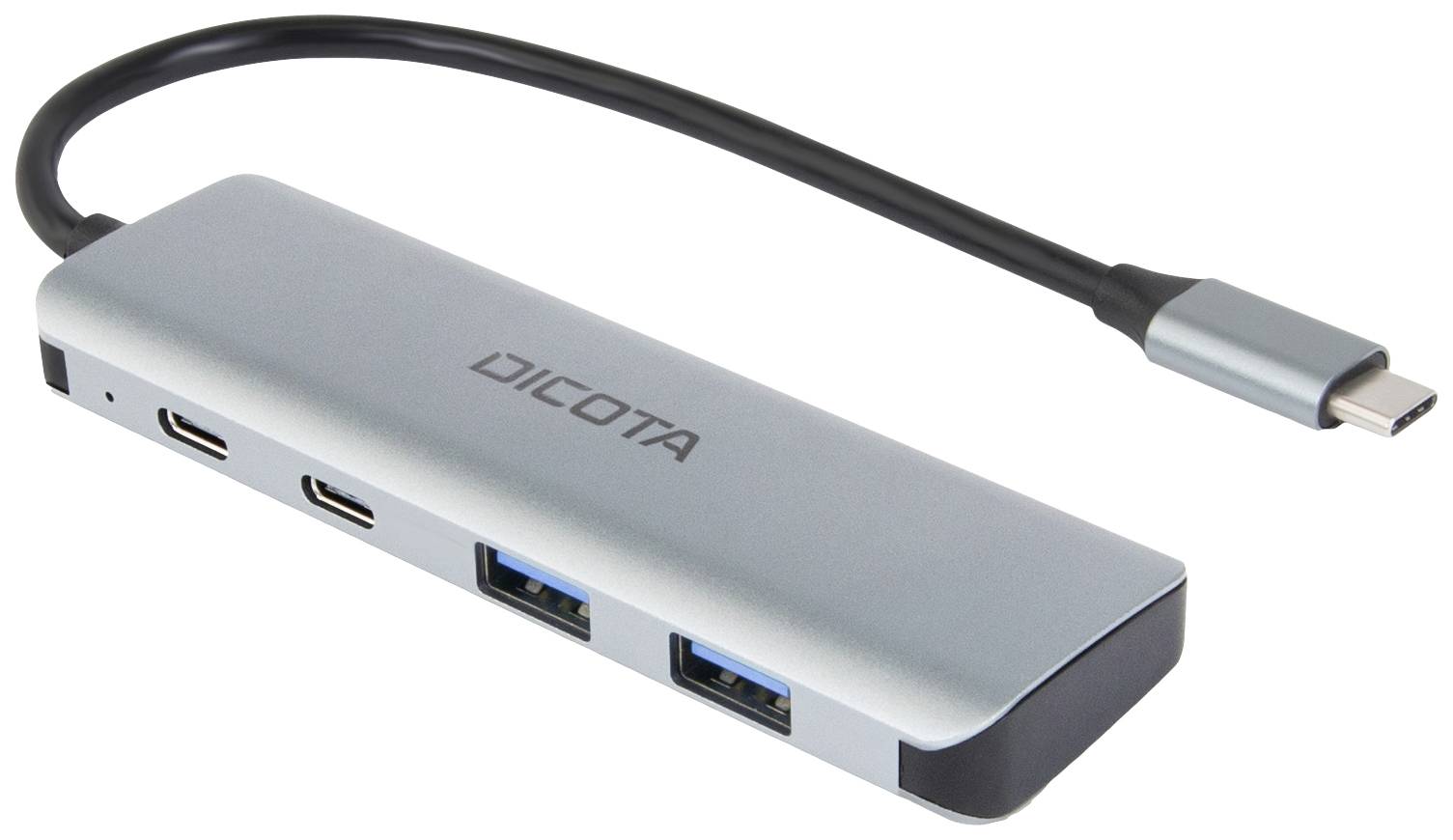 Dicota DICOTA - Hub - 10 Gbps, 4-in-1 USB C, Highspeed D32061 USB-hub 2 + 2 poorten USB-A, USB-C USB 3.2 Gen2 10 GBit/s