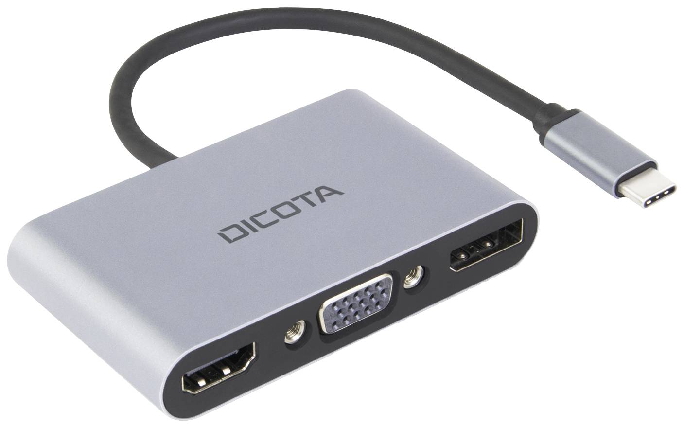 Dicota DICOTA 5-in-1 - Dockingstation - USB-C - DP USB-C dockingstation Geschikt voor merk (dockingstation): Universeel